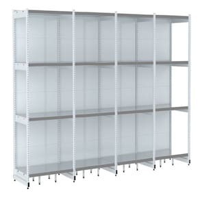 Rack Parede 202 Fit 60 Ate 4 Metros Branco 16 Bandeja Pe Cin