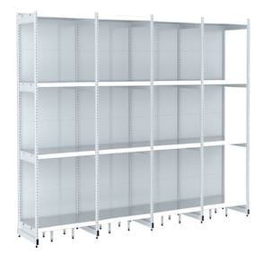 Rack Parede 202 Fit 60 Ate 4 Metros Branco 16 Bandeja Pe Bra