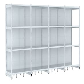 Rack Parede 202 Fit 60 Ate 4 Metros Branco 16 Bandeja Spe
