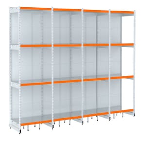 Rack Parede 202 Fit 60 Ate 4 Metros Branco 16 Bandeja Pe Lar
