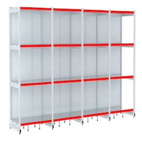 Rack Parede 202 Fit 60 Ate 4 Metros Branco 16 Bandeja Pe Ver