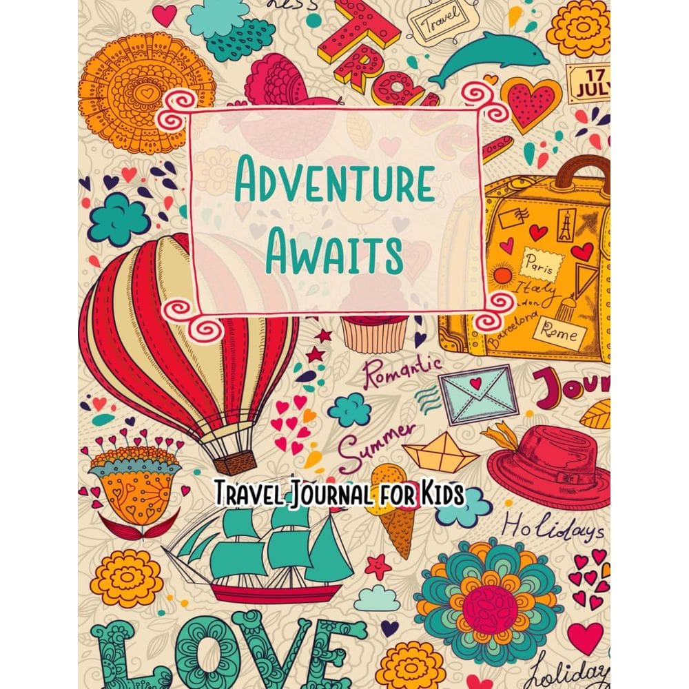 Travel Journal Genérica Adventure espera por crianças com mais de 120 páginas