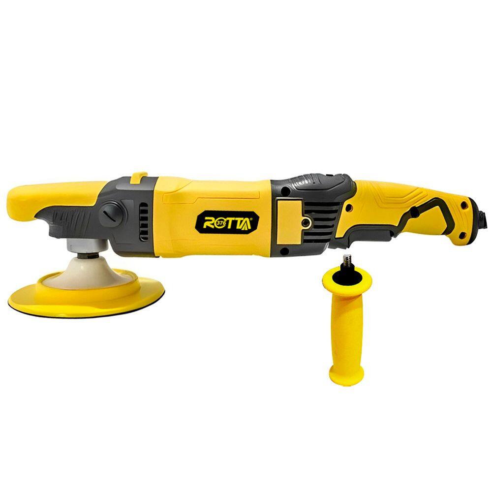 Politriz Automotiva Angular Rotativa Elétrica Premium Profissional 150mm 1200W Rotta 376