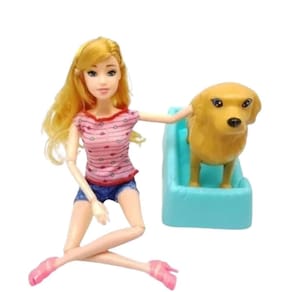 Boneca Linda Amiguinha Pelúcia Cachorro Criança Presente