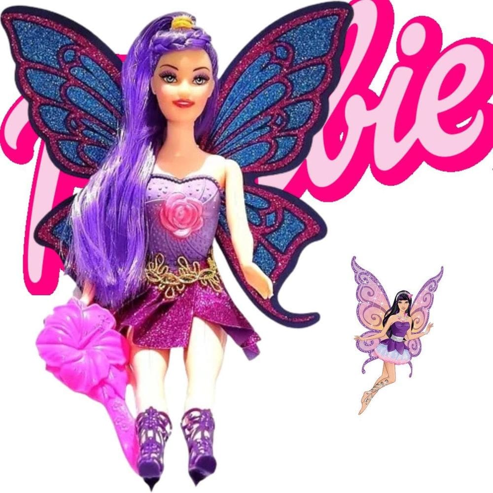 Boneca Princesa Fada Infantil Articulada Meninas Brinquedo