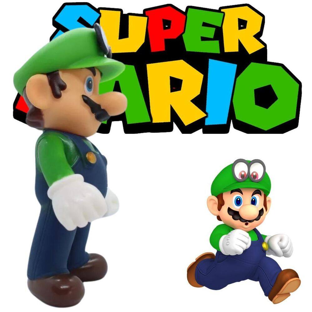 Boneco Luigi Super Mario Ideal Para Colecionador