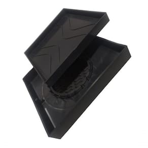 Ralo Oculto 15x15 Invisivel Para Piso Porcelanato Preto