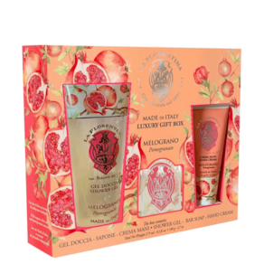 Kit La Florentina Melograno - Sabonete Em Barra 106g + Body Lotion 75ml + Shower Gel 200ml