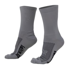 Meia HUPI Lisa Cinza Nardo - Tamanho Plus 42-46