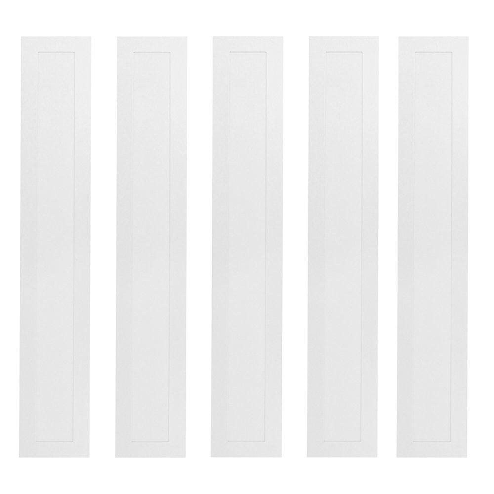 Kit 5 Painel Led 60x10 Retangular Branco Sobrepor 18w 6500k Foxlux