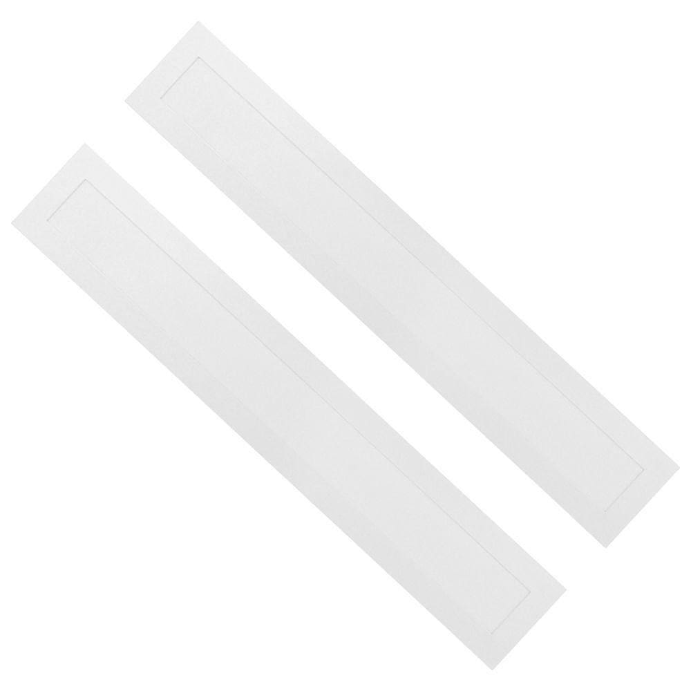 Kit 2 Painel Led 60x10 Retangular Branco Embutir 18w 4000k Foxlux