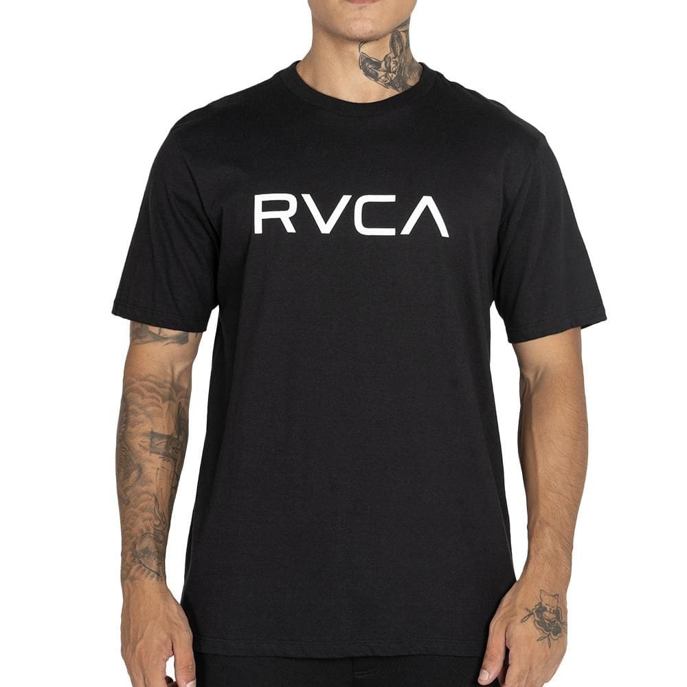 Camiseta RVCA Big RVCA Plus Size WT25 Masculina Preto