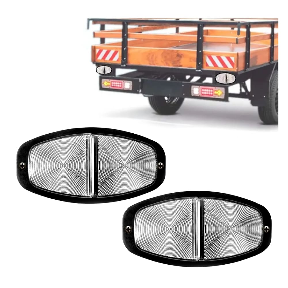 2 Lanterna Luminaria Universal Cabine/bau/furgao Gf 0.206