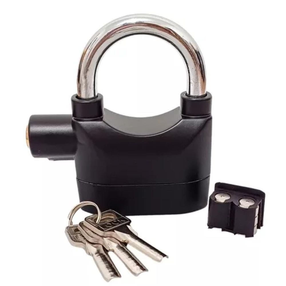 Cadeado Com Alarme Para Equipamentos Com Envio Relâmpago
