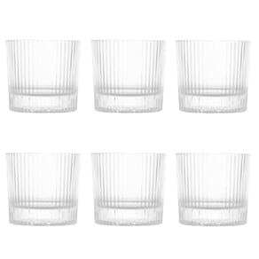Conjunto de Copos de Cristal para Água/Whisky 6 Peças 300 ml Lines Wolff