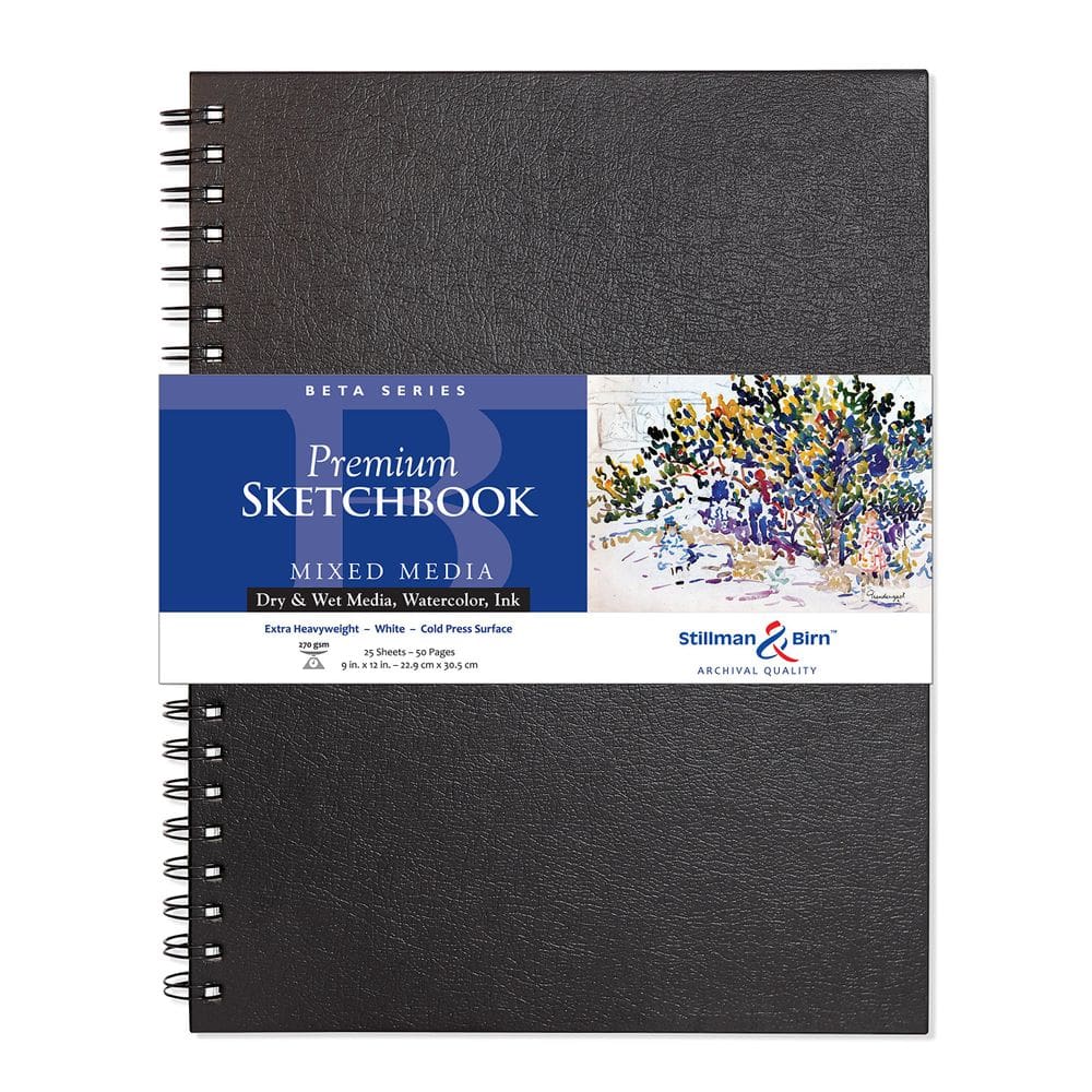 Caderno de esboços Stillman & Birn Beta Series Wirebound 9x12 cm