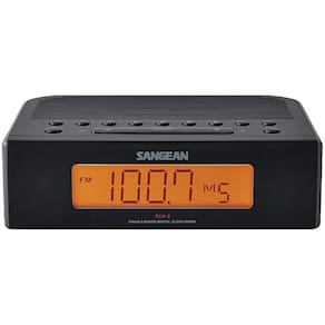Rádio-relógio Sangean RCR-5 Digital AM/FM com alarme duplo preto