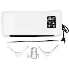 Aquecedor Refrigerador Ventilador Portatil Parede Varal Seca Roupa Controle Ajustavel de Temperatura