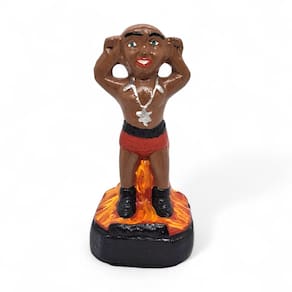 Estátua Exu Mirim Orientação e Sabedoria Espiritual 12 cm