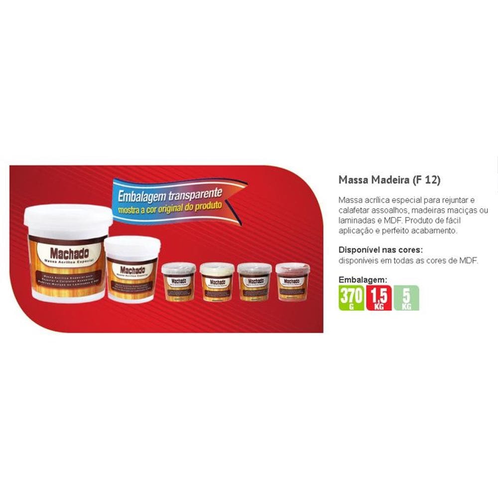 Massa para Calafetar Madeira Retok Acrilica 370Gr Cerejeira