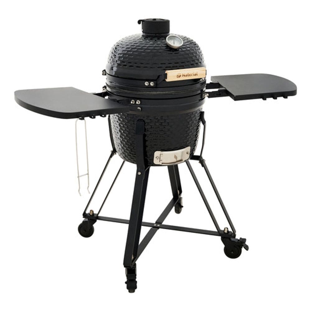 Churrasqueira A Bafo Carvao Movel Ceramica 110x52x34cm Preto