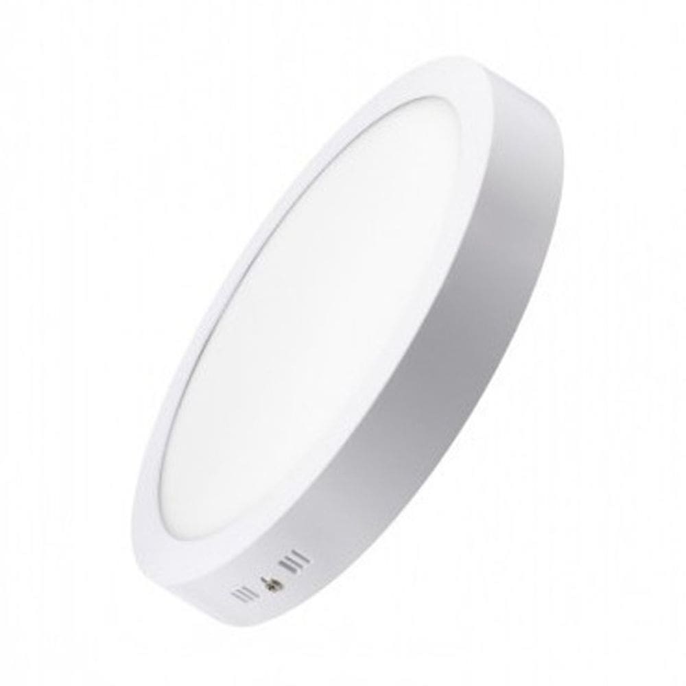 Luminária Plafon Led Redondo Sobrepor  25w Branco Frio