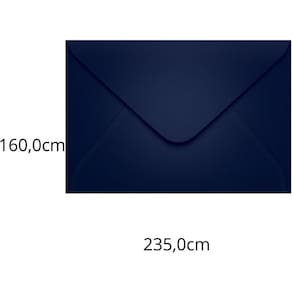 Envelope Convite Colorido 160x235 Azul Marinho 80g 100un