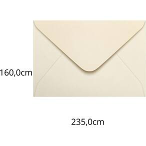 Envelope Convite Colorido 160x235 Creme Marfim 80g 100un