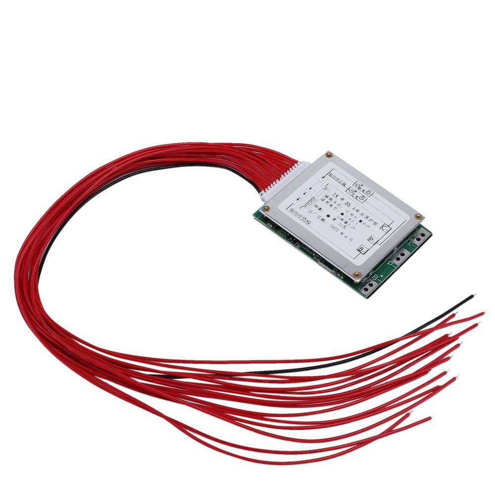 Placa de proteção do carregador de bateria BMS 14S 52V 35A E-Bike
