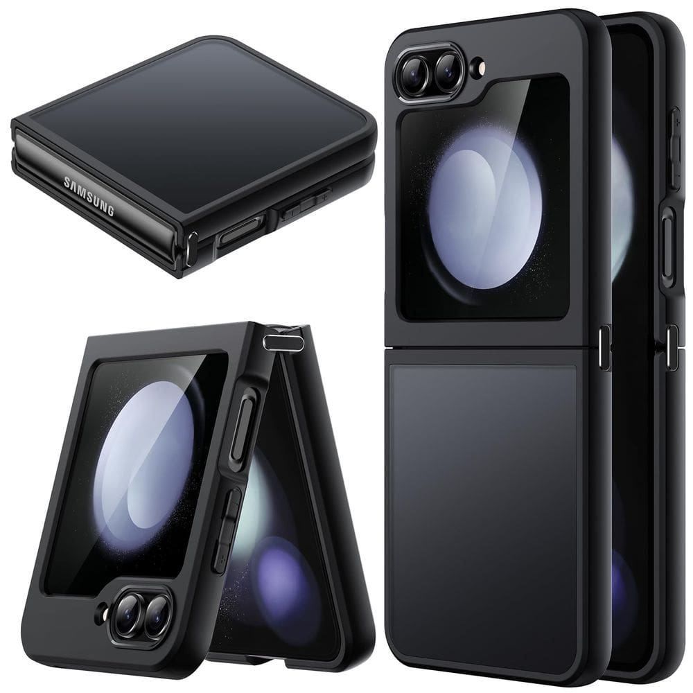 Capa JeTech Matte para Samsung Galaxy Z Flip 5 2023 preta