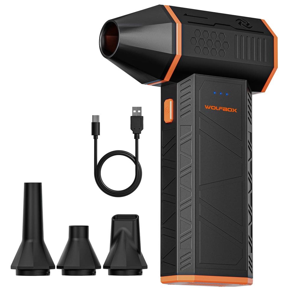 Duster de ar elétrico WOLFBOX MF50 110000RPM sem fio com bateria