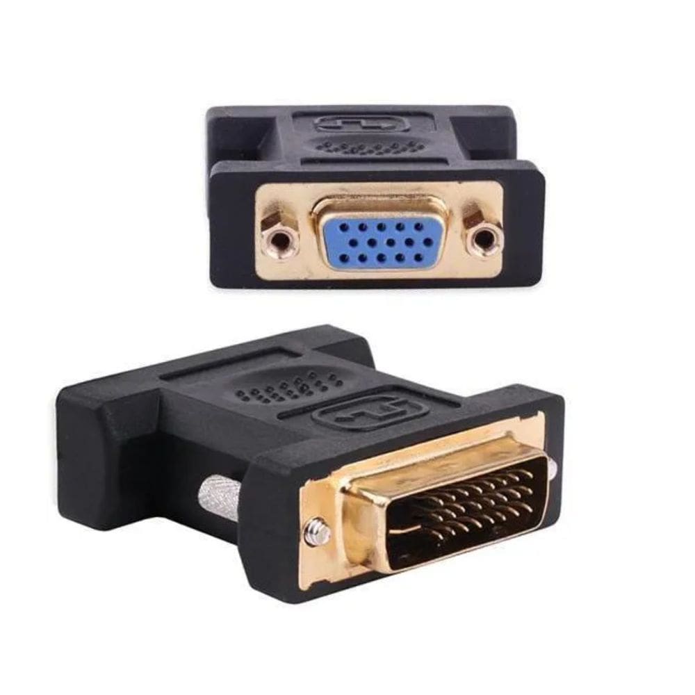 Adaptador Dvi 24+5 P Macho P/ Vga 15 Pinos Femea Kit 5Pçs