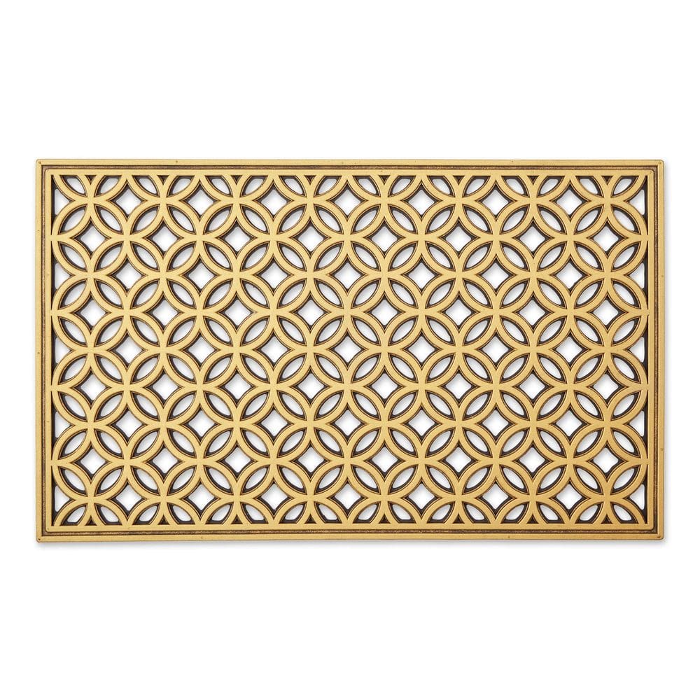 Capacho de borracha DII All Weather Gold, anel duplo 45x75cm