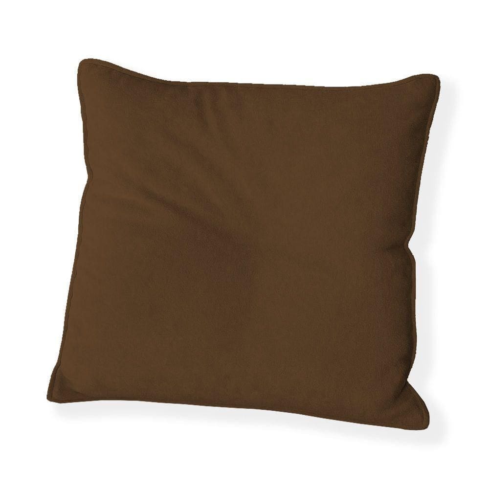Capa Para Almofada Quadrada Veludo 40x40cm - 7 Decor Marrom