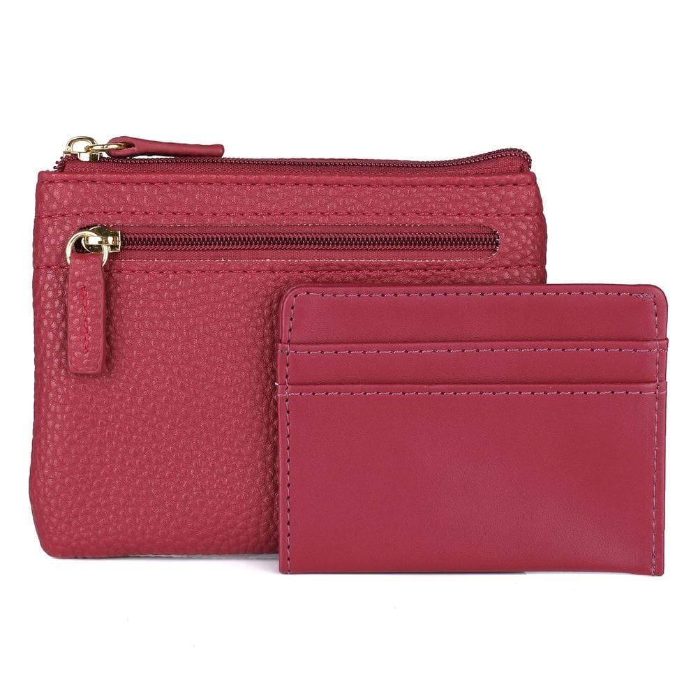 Estojo para moedas/cartões Julia Buxton Pebble RFID Pik-Me-Up® Red
