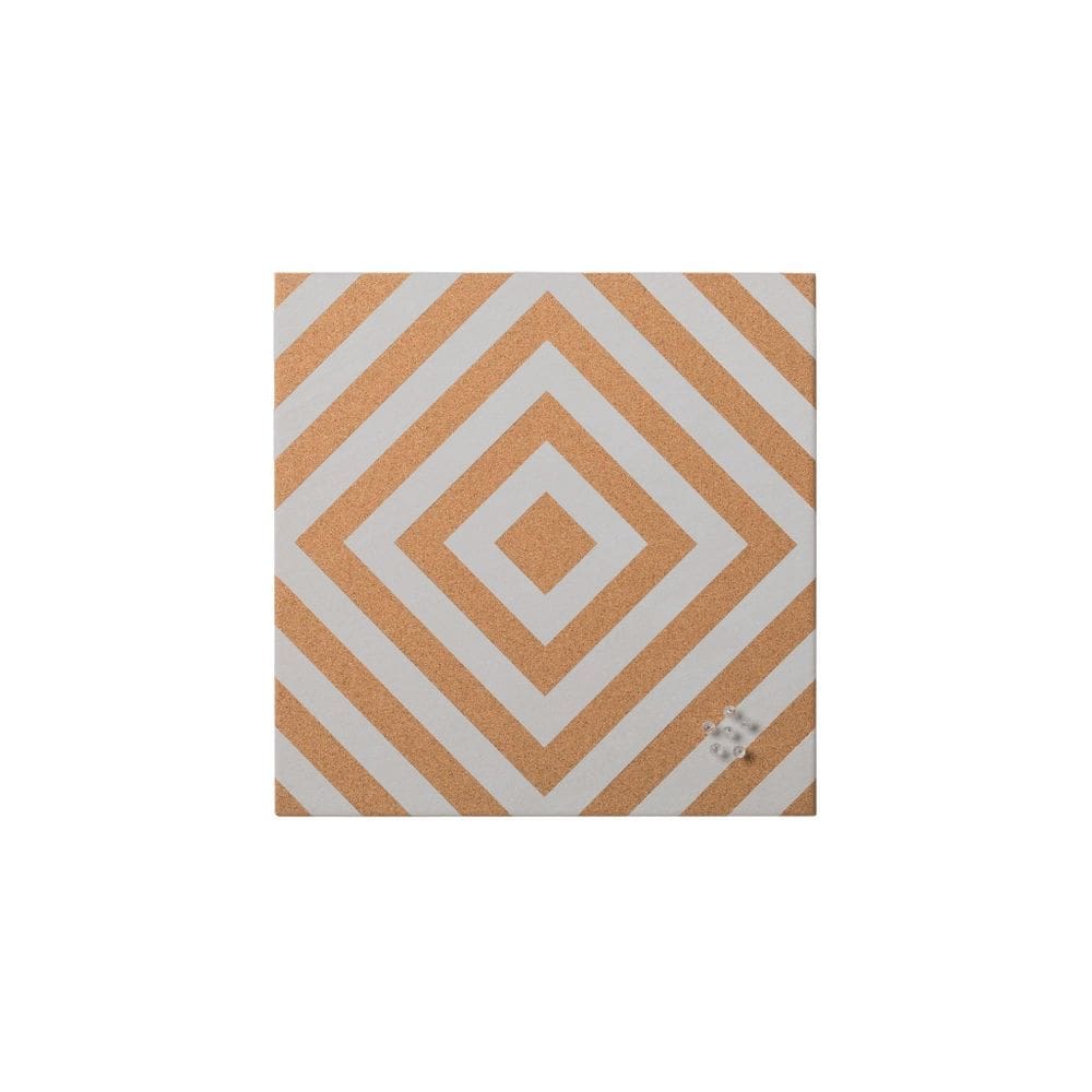 Quadro de avisos MasterVision branco/cortiça natural 40x40cm