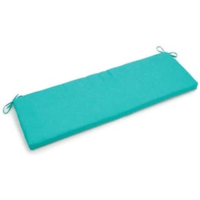 Almofada de banco Blazing Needles para uso interno/externo em azul aquático
