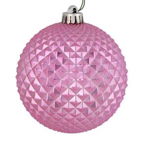 Enfeite de árvore de Natal Vickerman Pink Durian Glitter Ball