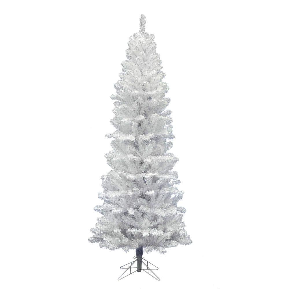 Árvore de Natal Vickerman Salem Pencil Pine 1,68 m branco apagado