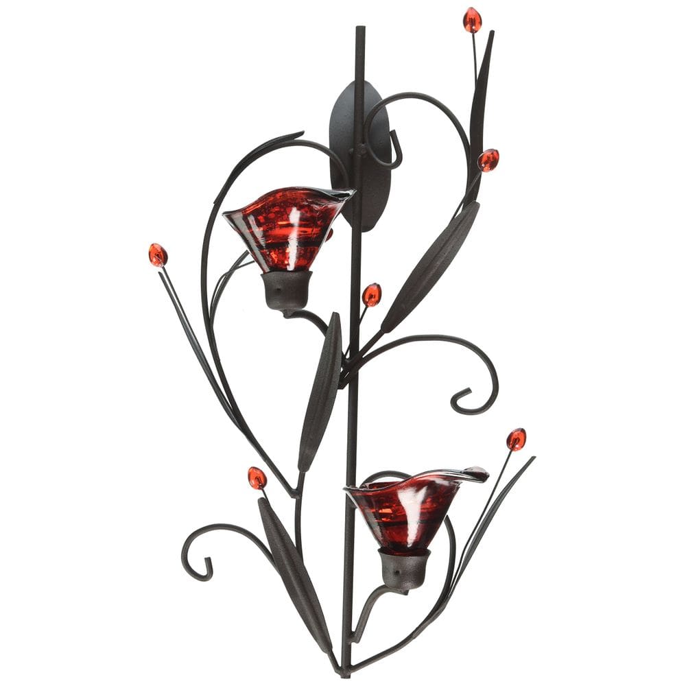 Arandela de parede com velas Home Locomotion Ruby Blossom Tealight