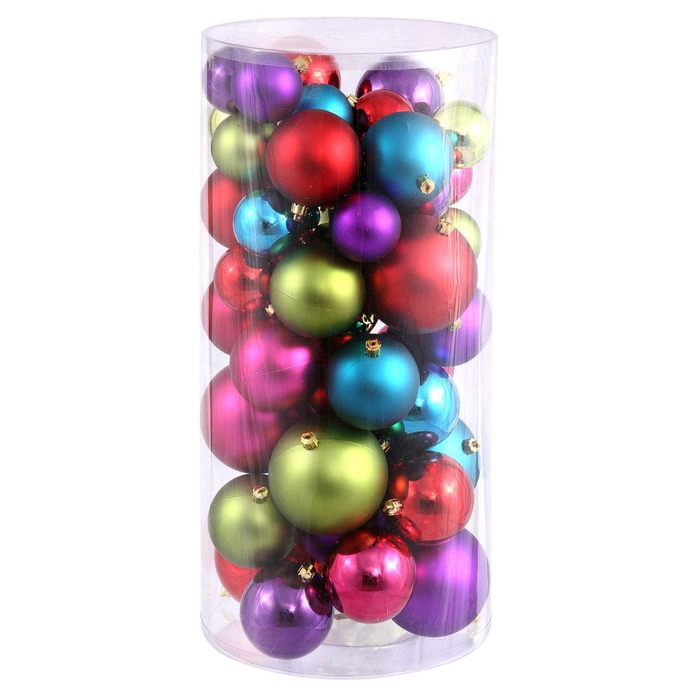 Enfeites de Natal Vickerman Multi Balls Shiny/Matte 50 unidades