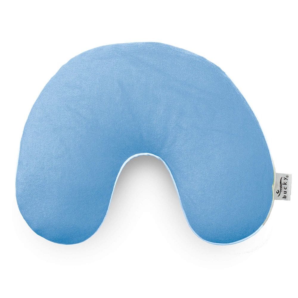 Almofada de viagem Bucky U-Shaped Jr. Pescoço azul sem produtos químicos