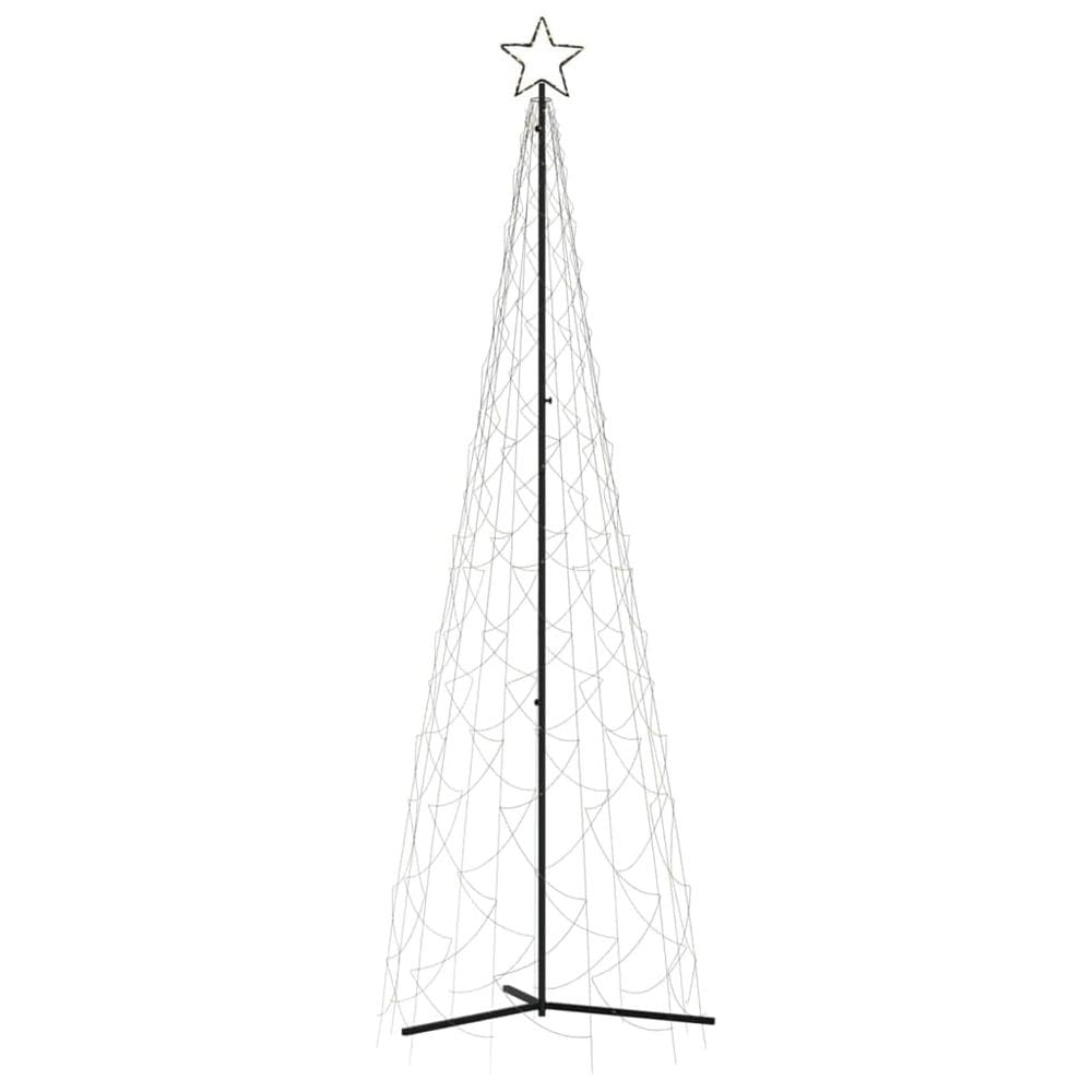 Árvore de cone de Natal vidaXL Warm White 500 LEDs 1m x 3m