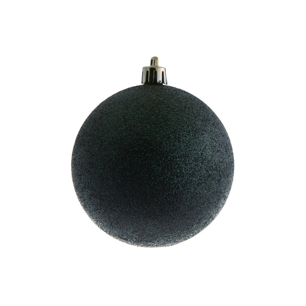 Ornament Vickerman Midnight Green Glitter Ball, 3 cm, pacote com 12