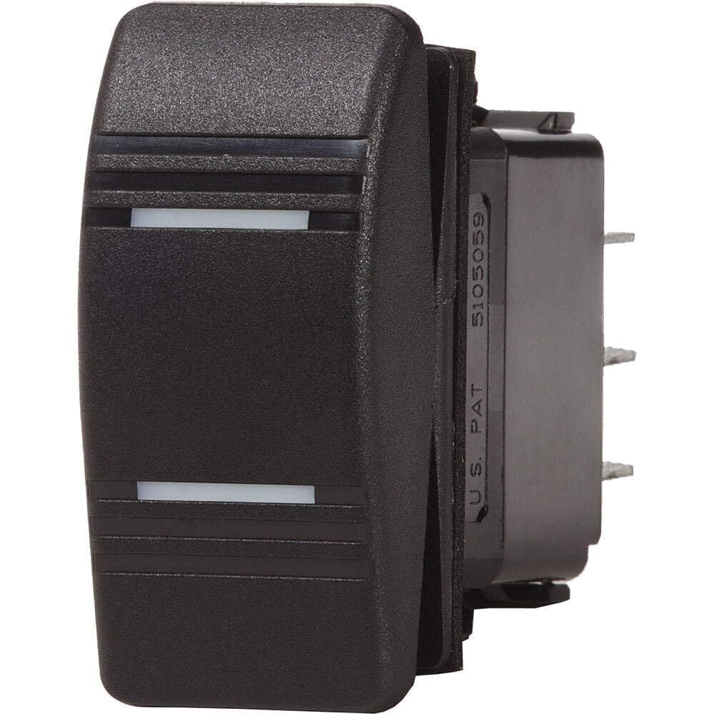 Interruptor Blue Sea Systems Contura DPDT preto - LIGADO