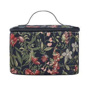 Bolsa de higiene Signare Morning Garden Black Design para mulheres