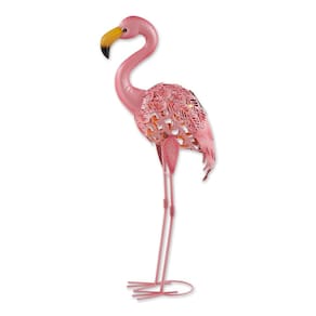 Decoração ao ar livre Flamingo Solar Garden Stake Zingz & Thingz