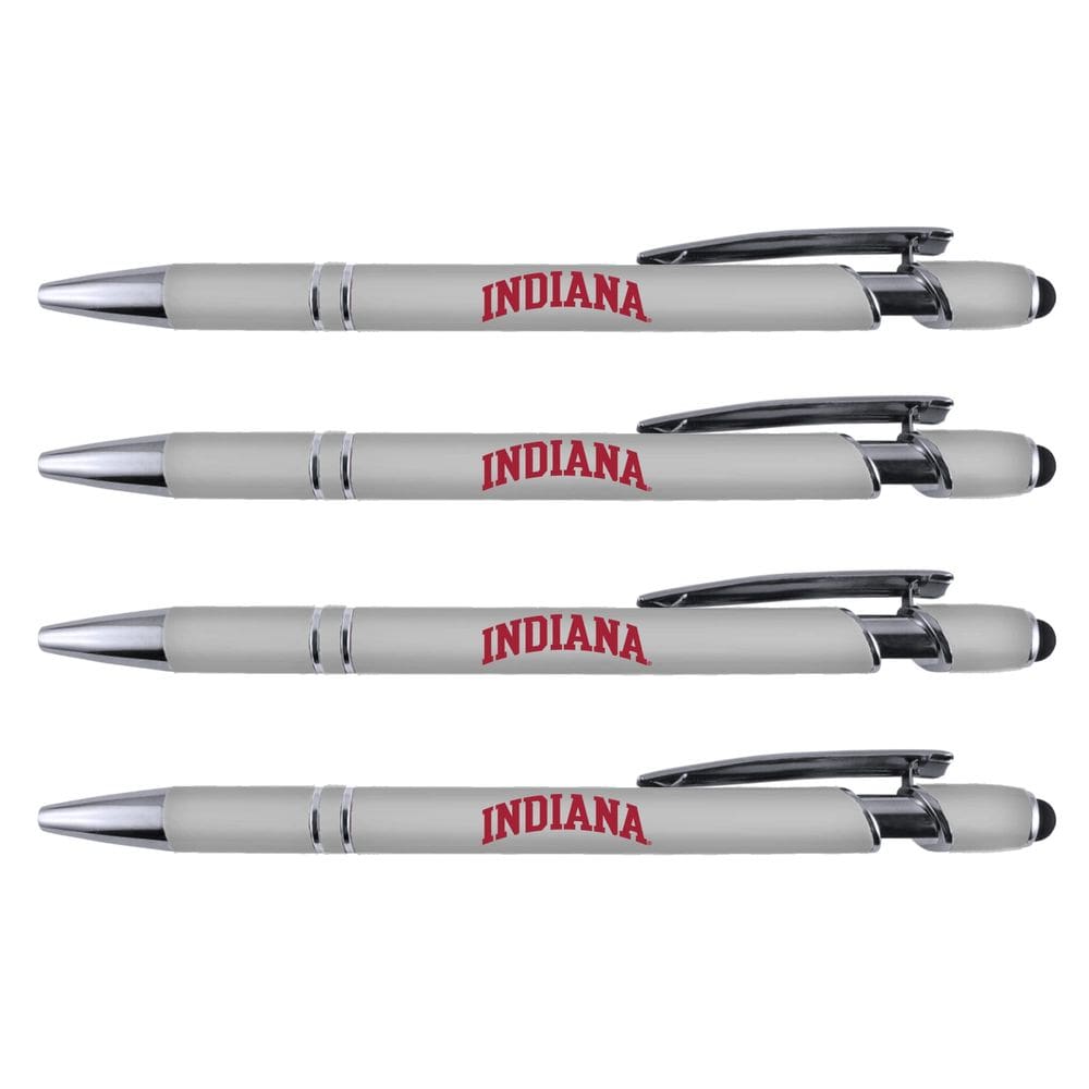 Caneta comemorativa Pen Indiana Soft Touch Coated Metal, pacote com 4
