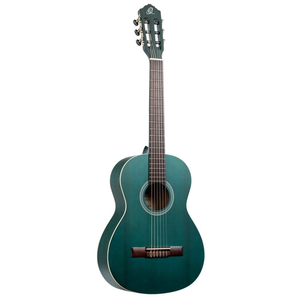Guitarra Ortega Student Series, tamanho 3/4, nylon, azul clássico