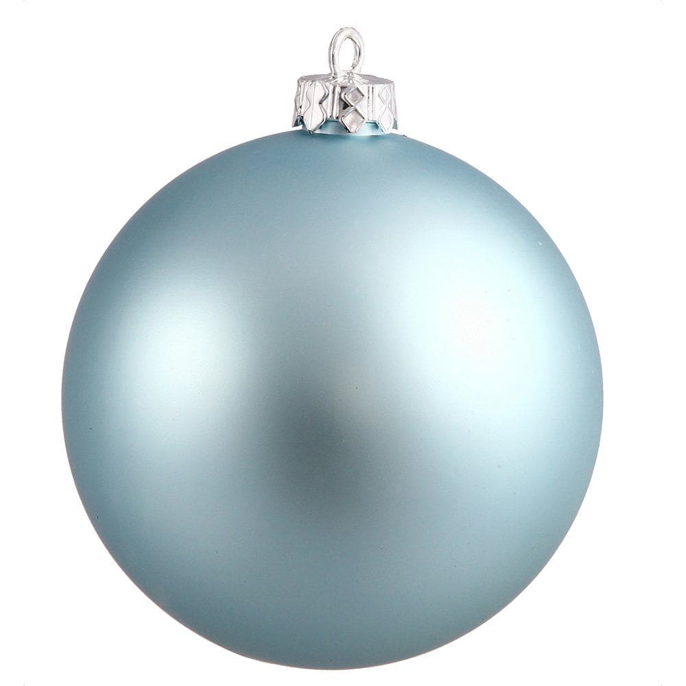 Ornamento Vickerman Baby Blue Matte Ball 4,75 cm, 4 por bolsa